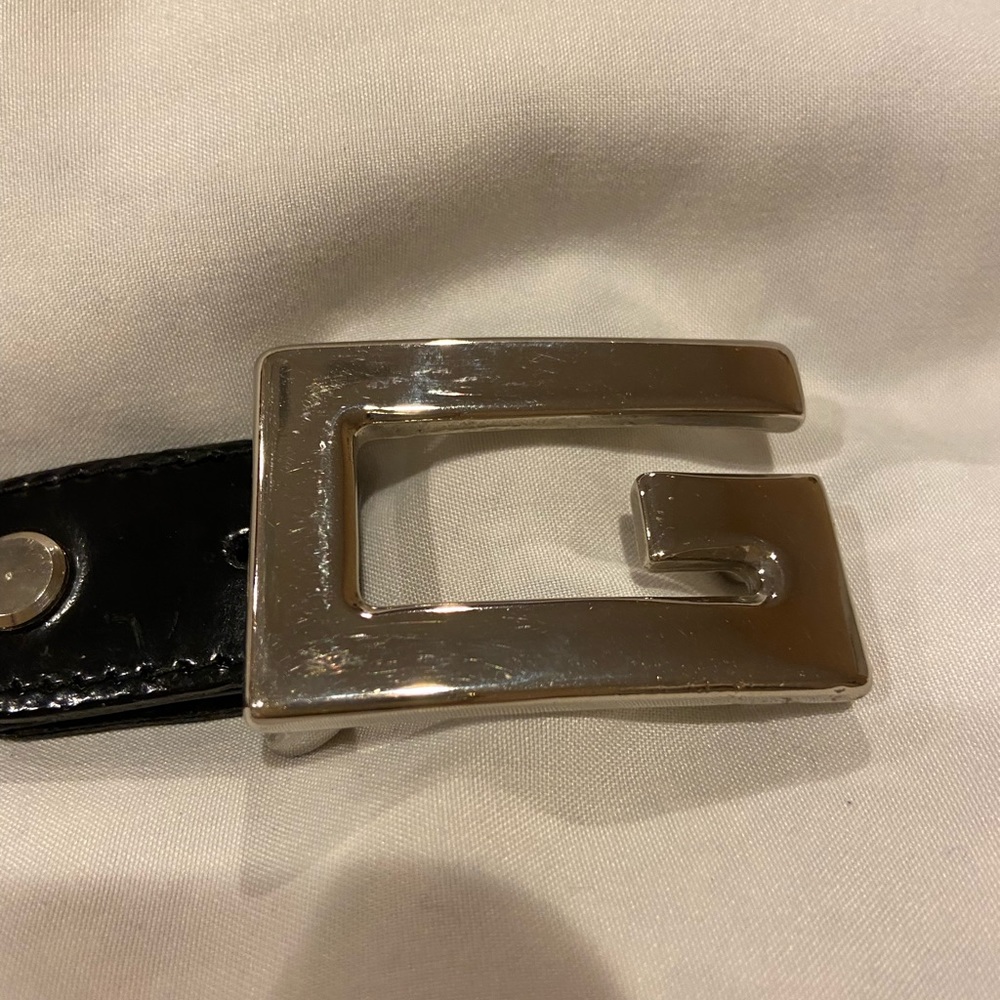 NWOT black leather 1” belt.